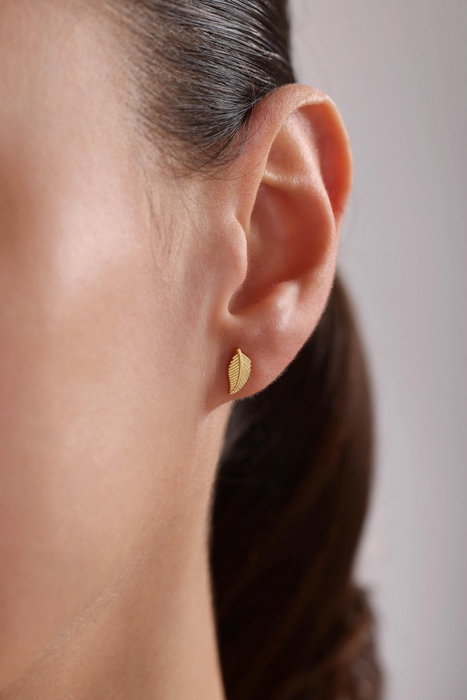 Heliophilia Silver Pendientes de Plata de Ley 925 con Baño de Oro y Circón